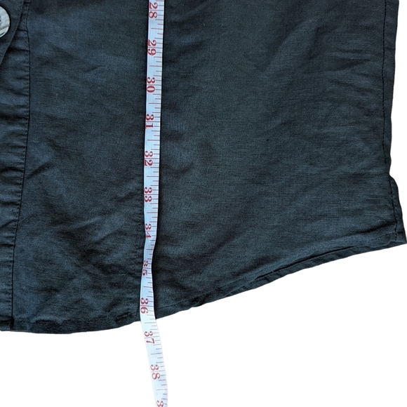 Spense Button Up Sleeveless Black Dress Size 8 - Picture 9 of 11